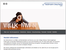 Tablet Screenshot of feldmanntreuhand.ch